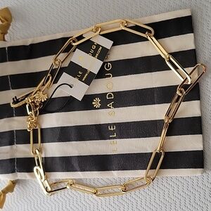 LELE SADOUGH Paperclip necklace gold plated